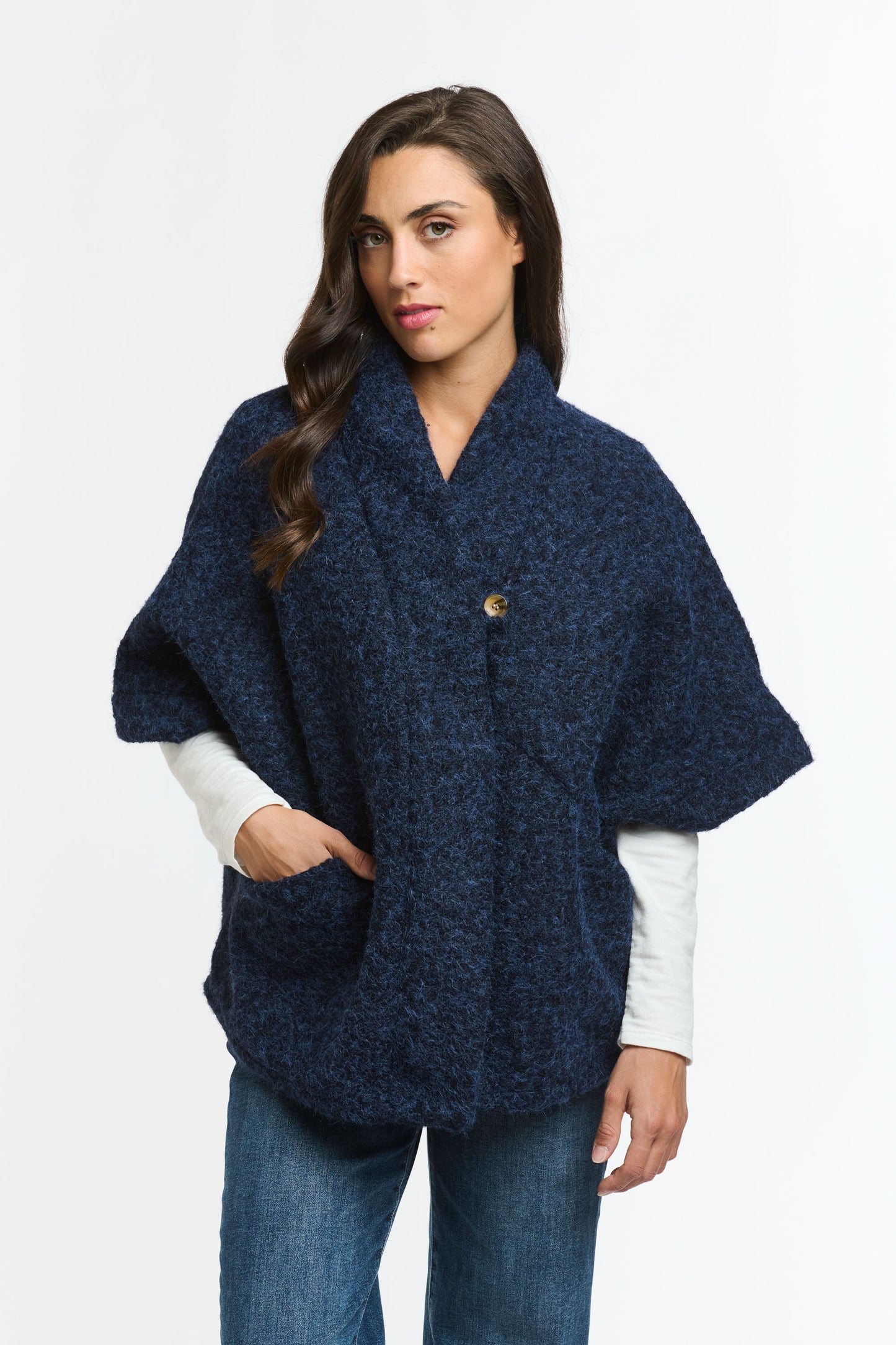 Winter Cape - Navy