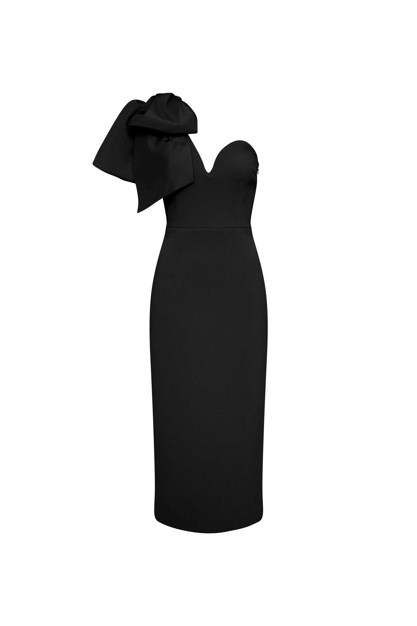 Anais One Shoulder Dress - Black