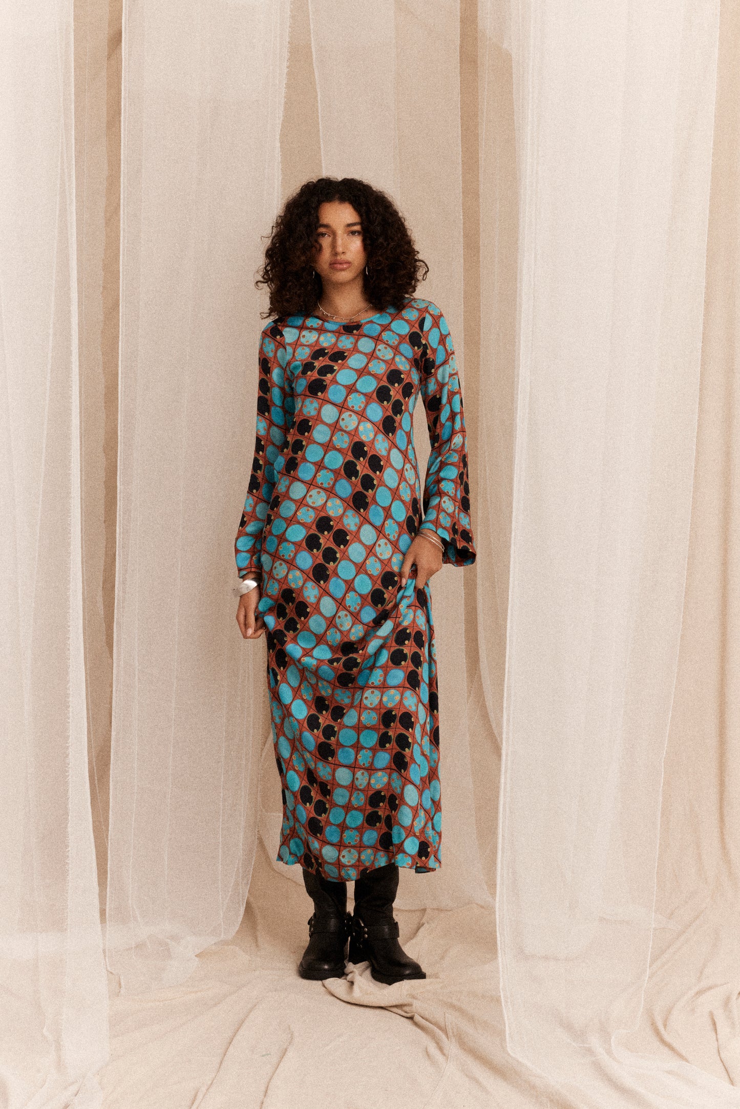 Archaic Olive Maxi Dress