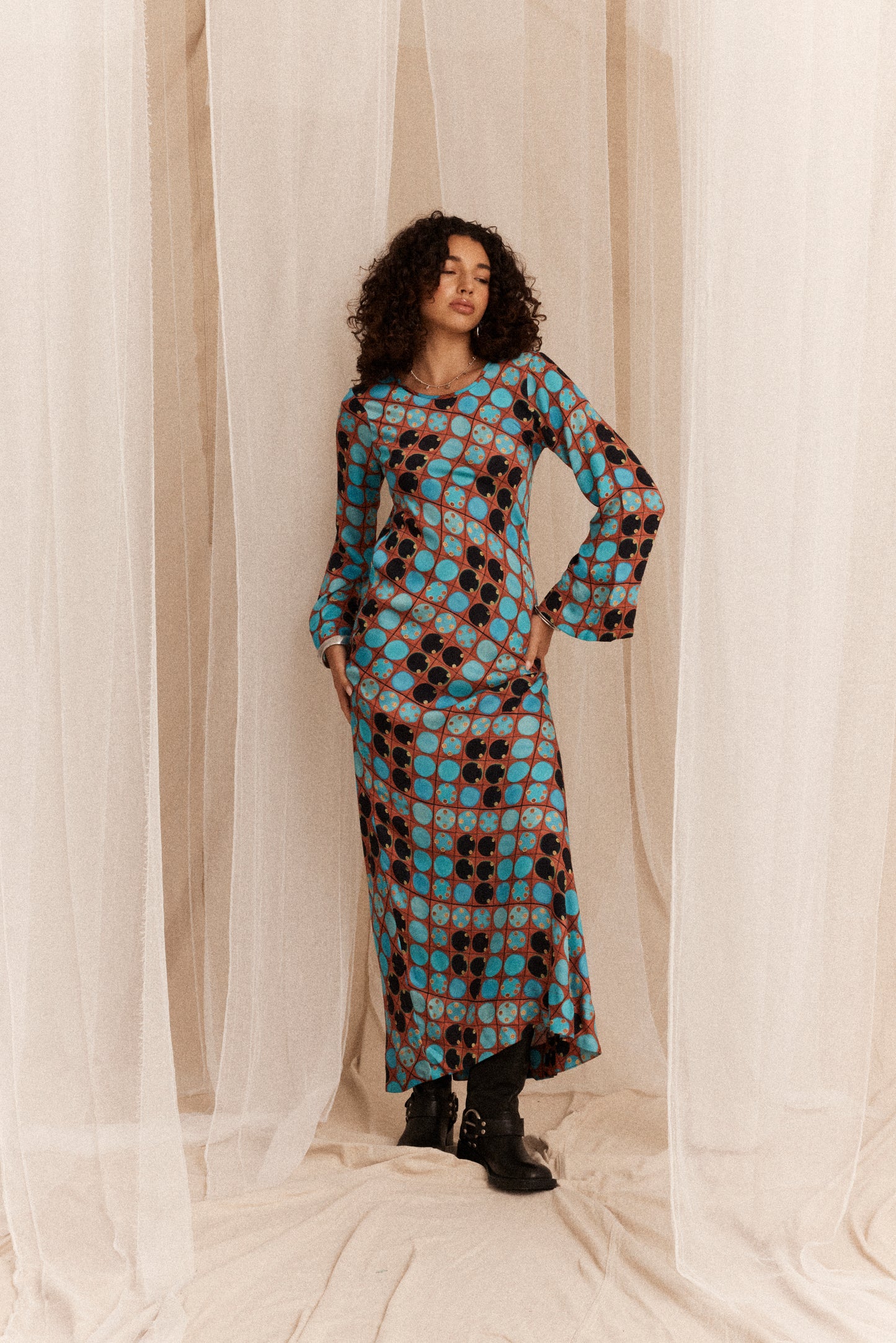 Archaic Olive Maxi Dress