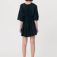 Amelia Organic Mini Dress - Noir