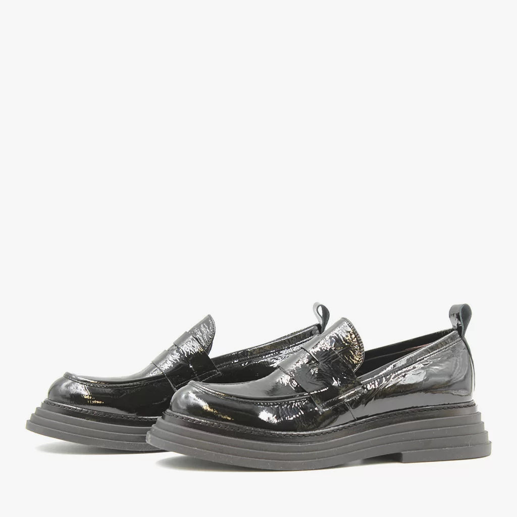 Leather Loafers - Black