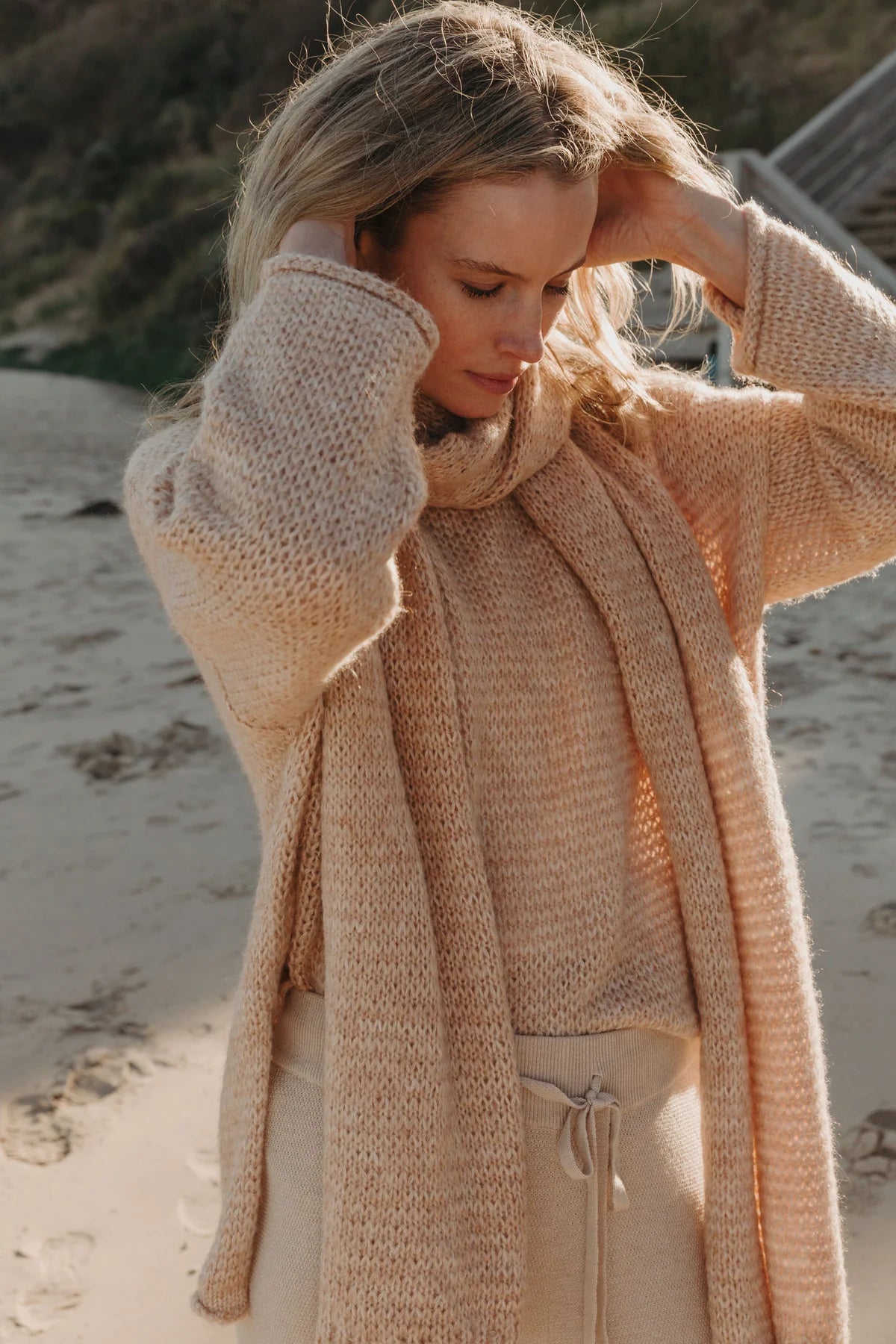 Drift Airy Pullover - Toffee Marle