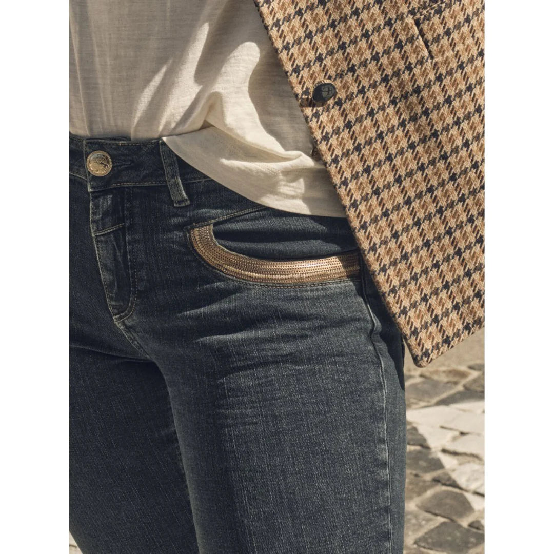 Naomi Rustic Jeans - Dark Blue