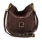 Shoulder Bag Mixed Studs - Brown