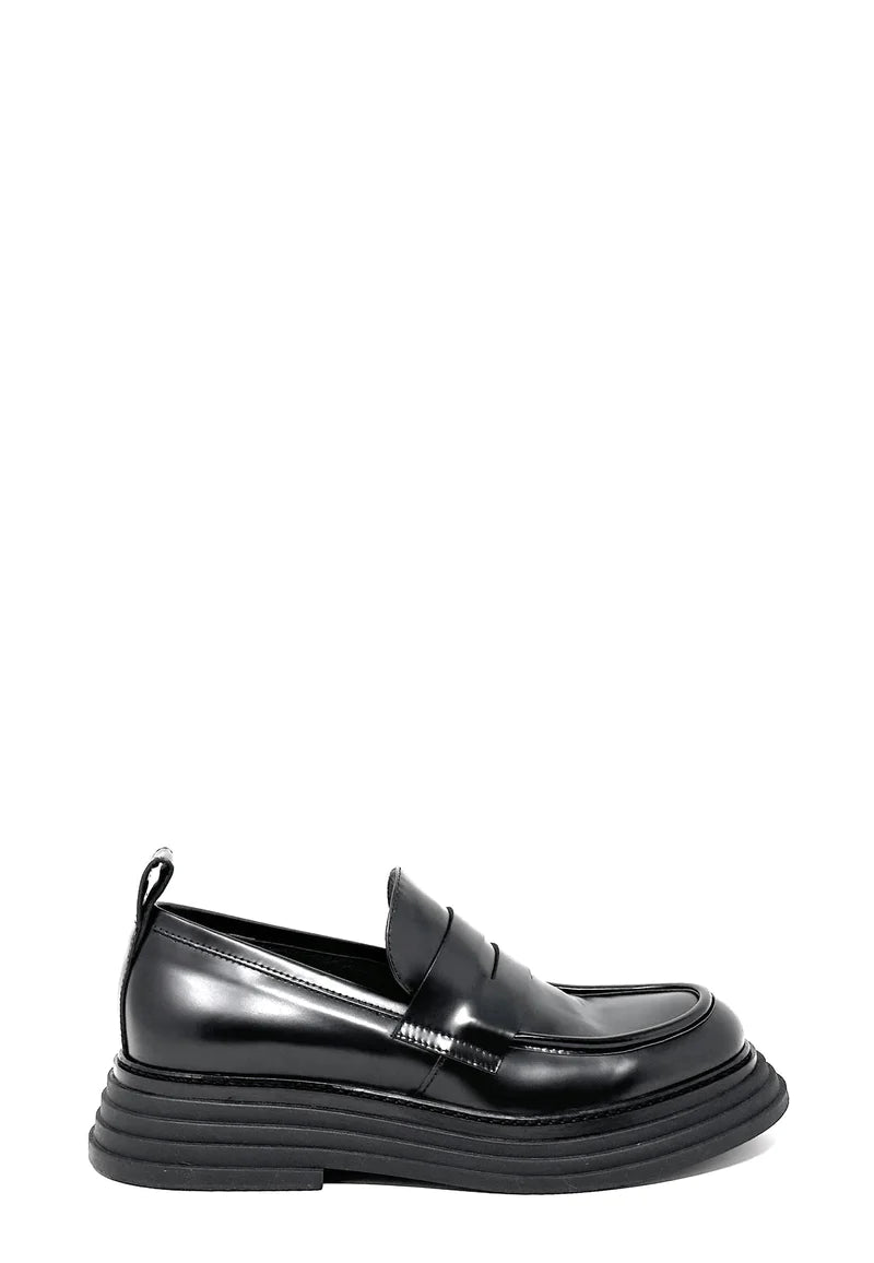 Leather Loafers - Black