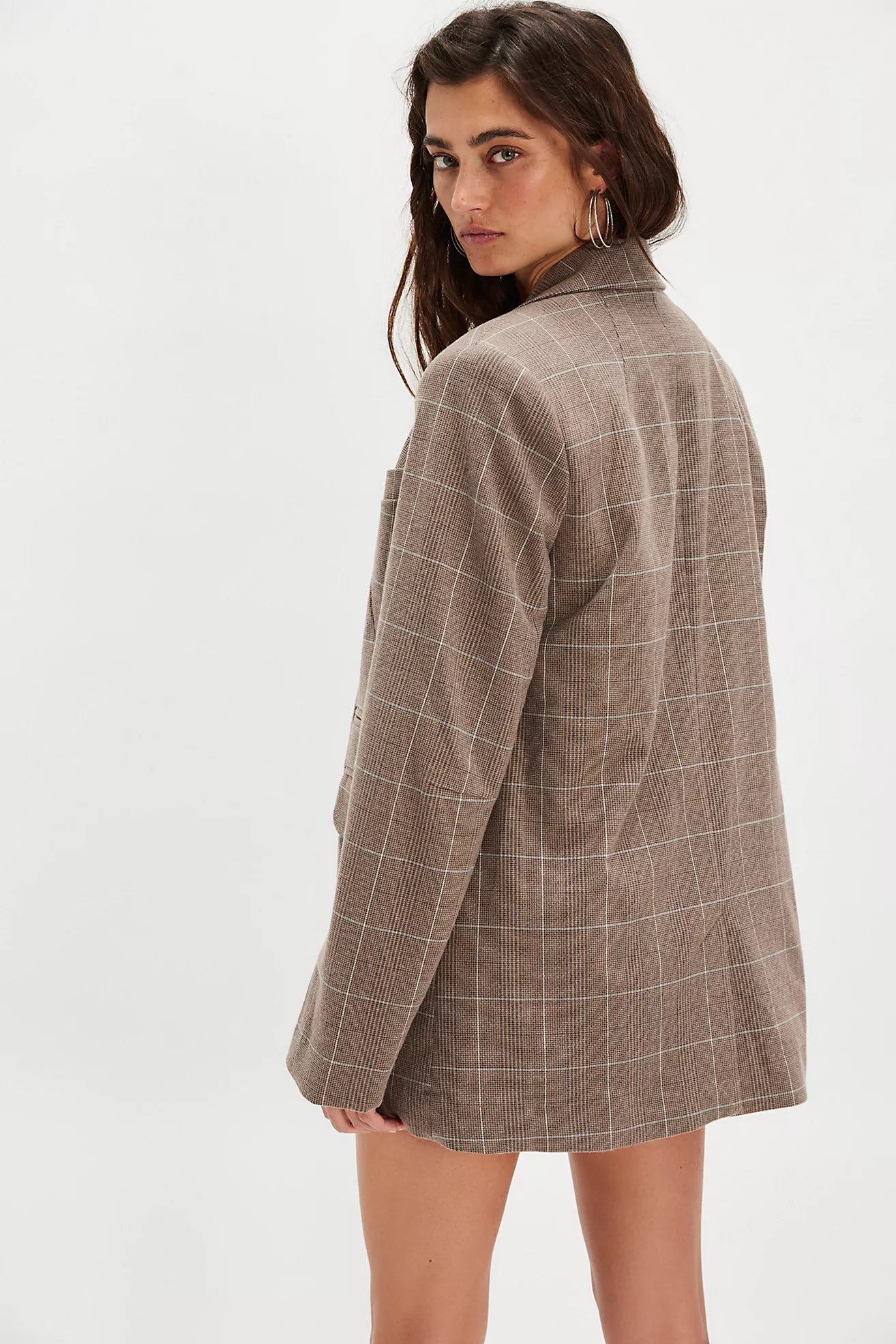 Paper Cut Blazer Pinstripe - Chocolate Combo