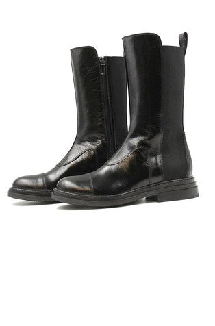 'PRE ORDER' Leather Boots - Black