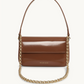 chaptertwo_dylan_kain_the_baguette_patent_bag_chocolate_light_gold