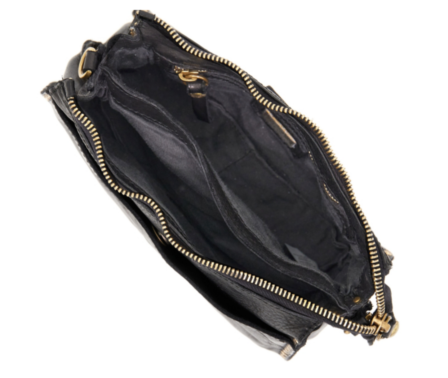Crossbody Bag Gold Studs - Black
