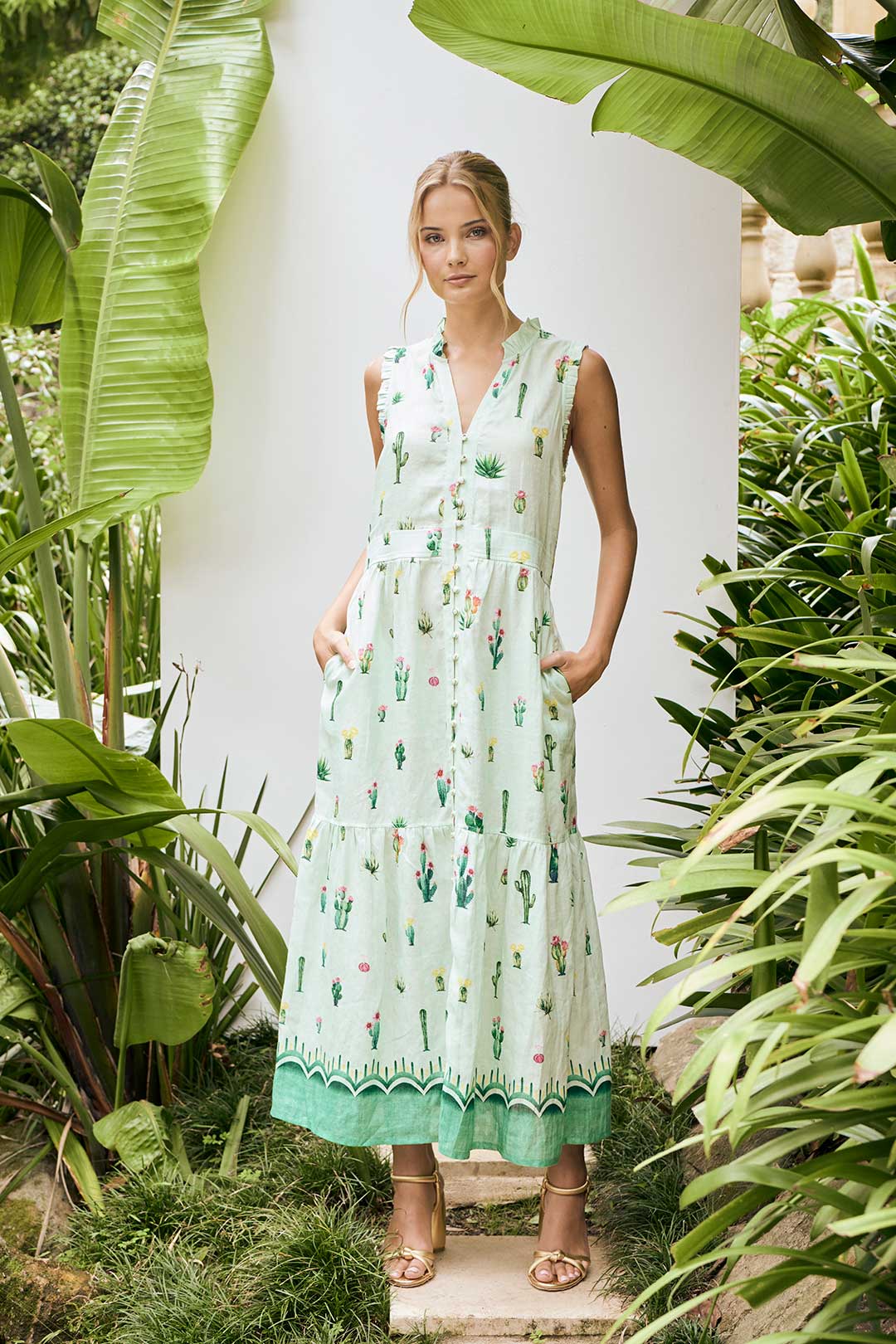 Ayla Maxi Dress - Cactus