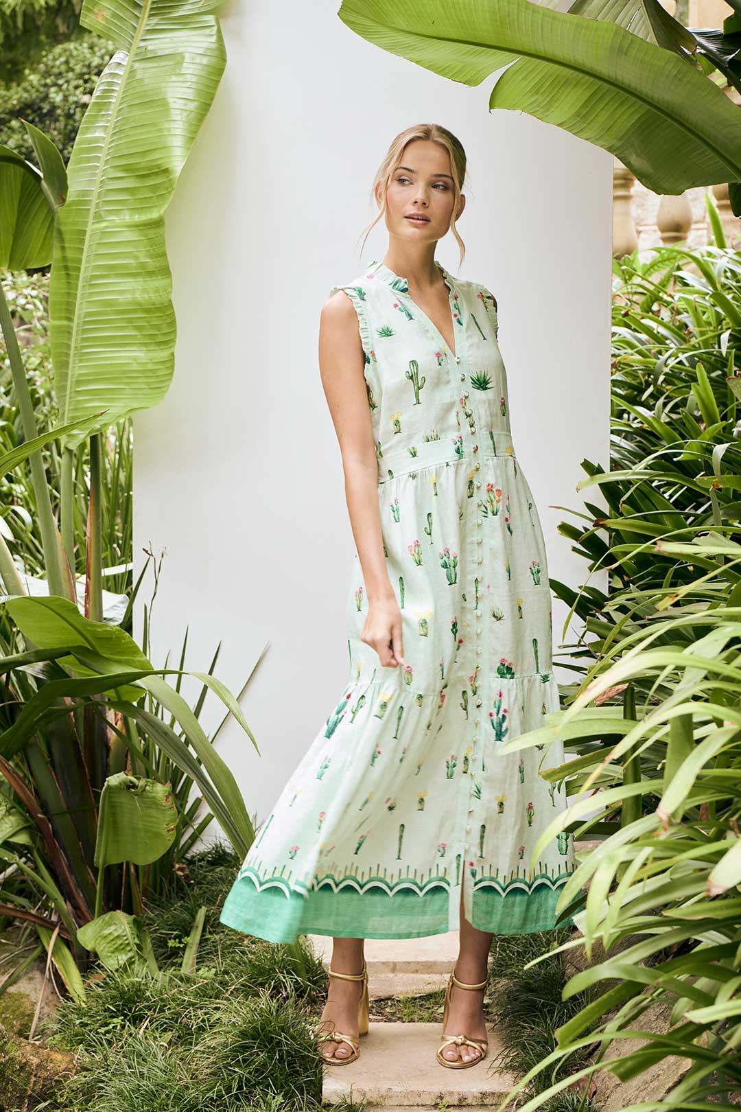 Ayla Maxi Dress - Cactus