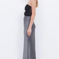 Halle Strapless Dress - Gunmetal/Black