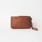 Small Leather Essential Pouch - Cognac