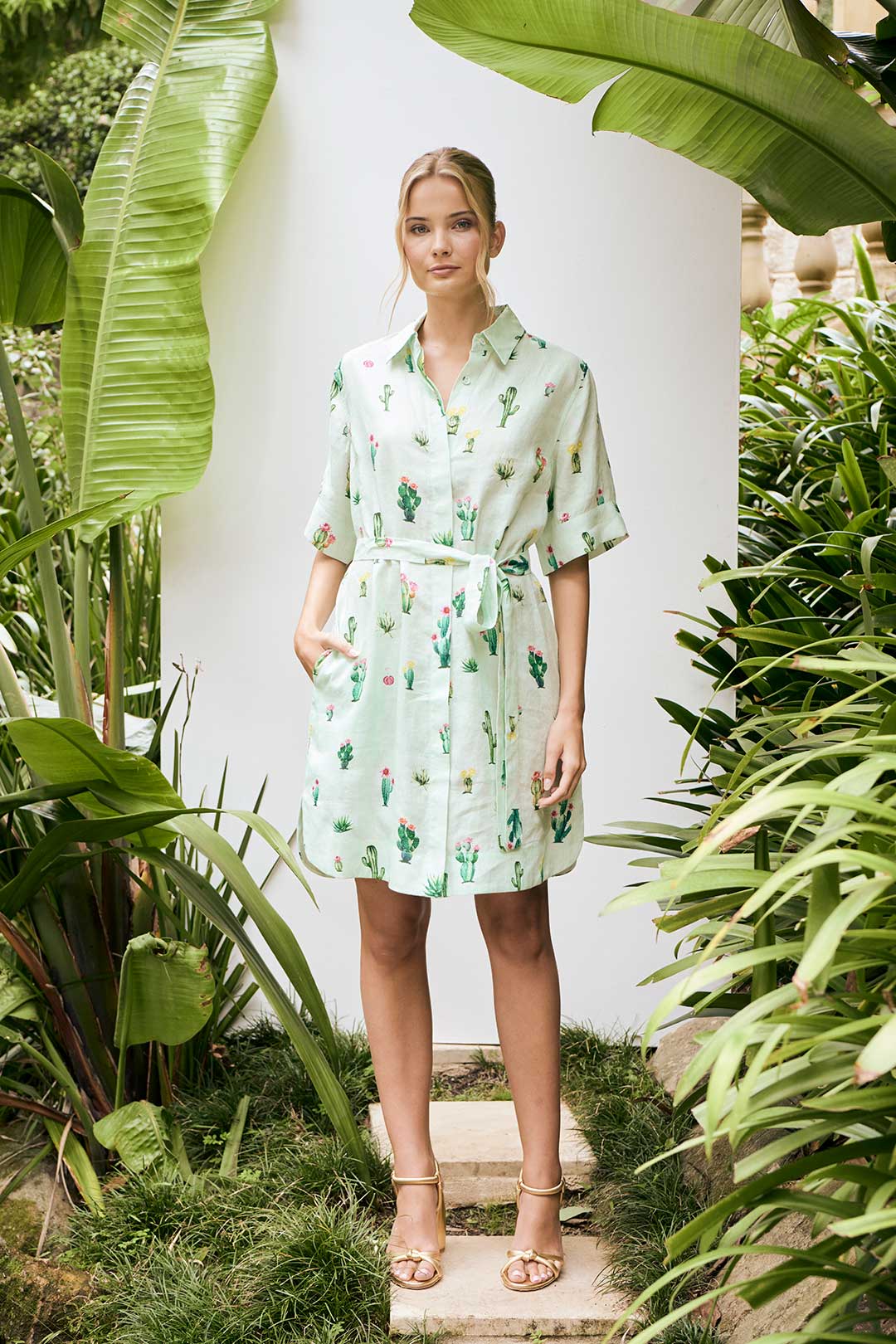 Kiara Dress - Cactus