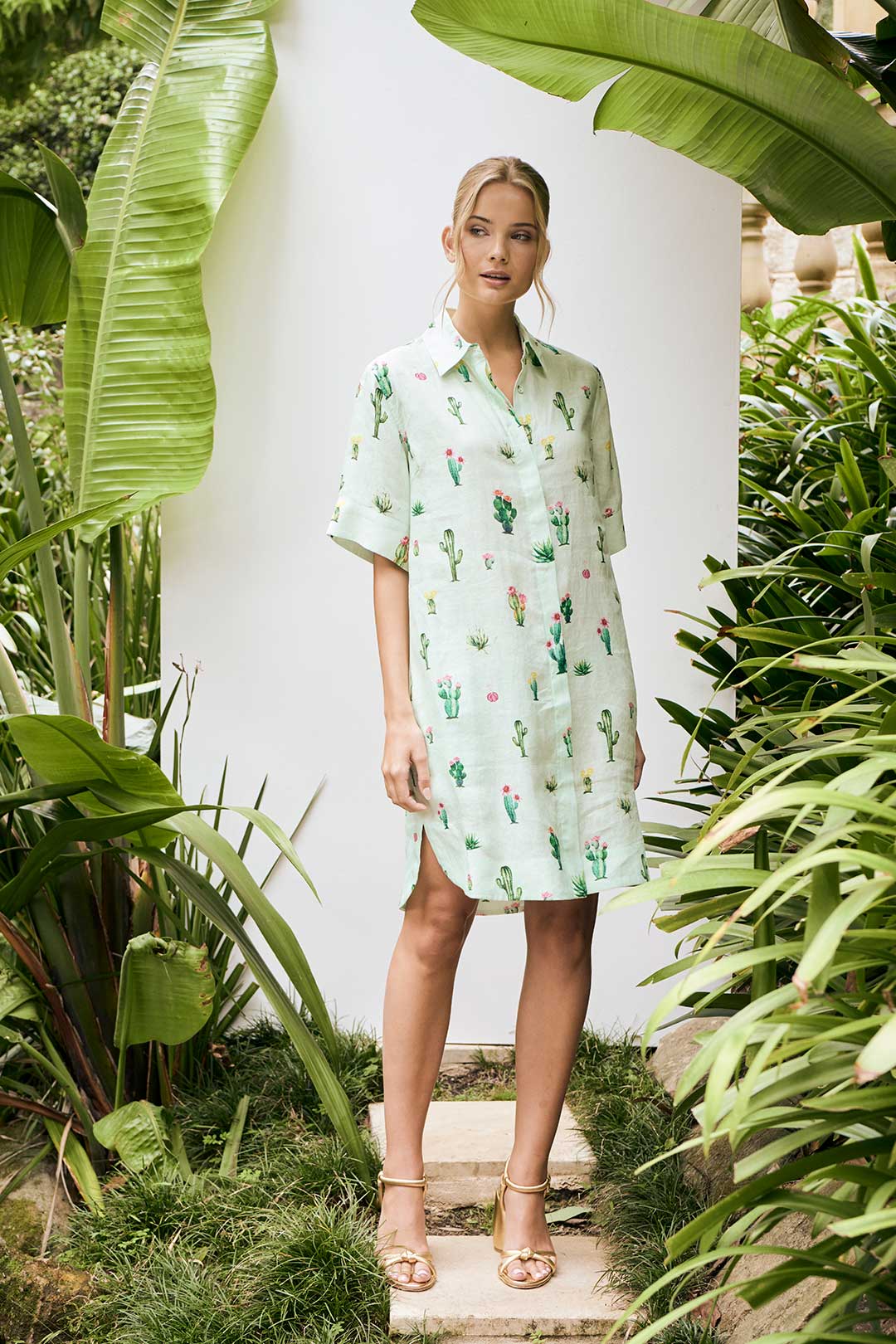 Kiara Dress - Cactus