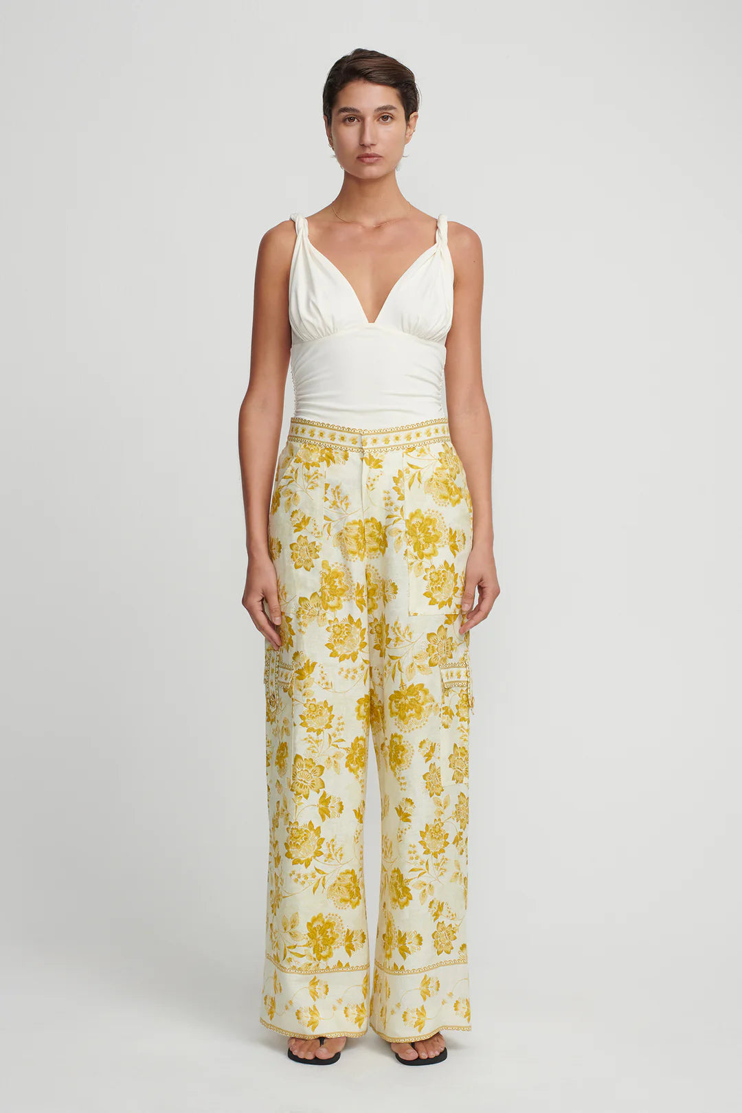 Luna Wide Leg Pant - Golden Nectar