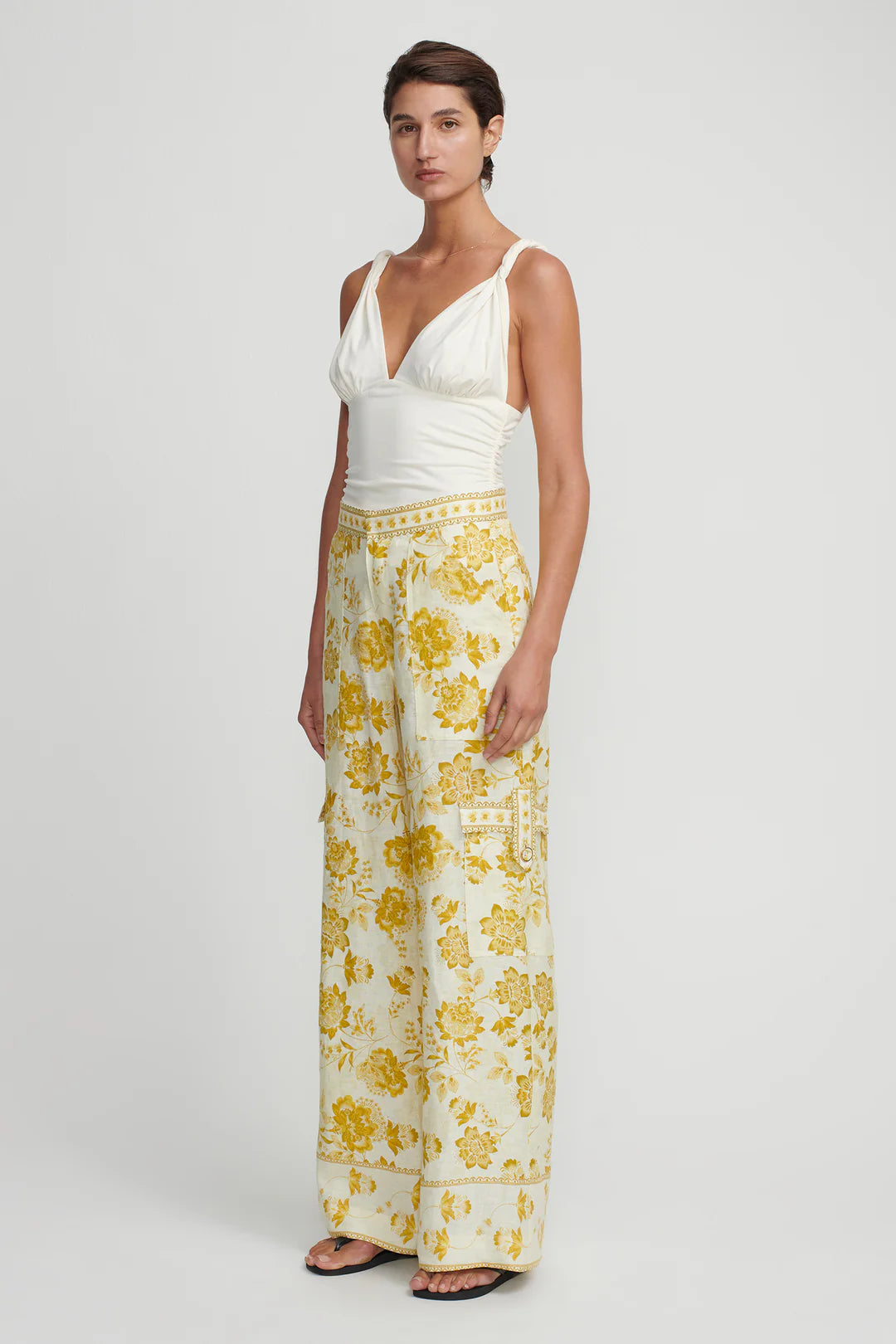 Luna Wide Leg Pant - Golden Nectar