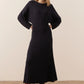 Gizelle Pleated Maxi Dress - Black
