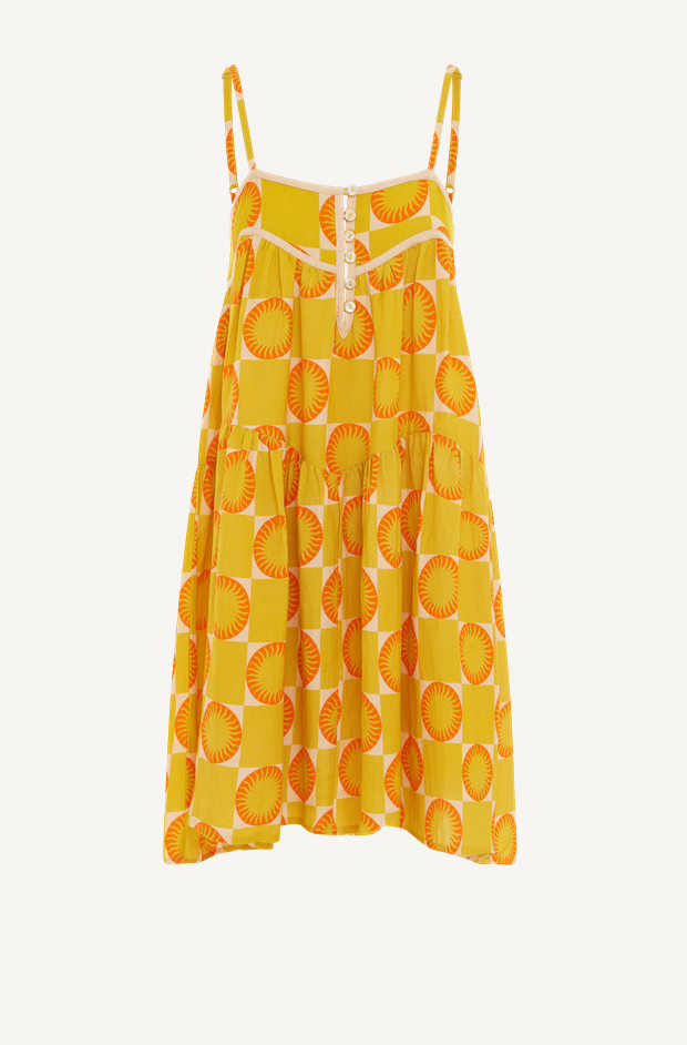 Pomela Mini Dress - Yellow