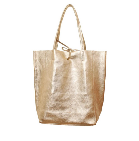 Large Tote - Metallic Gold