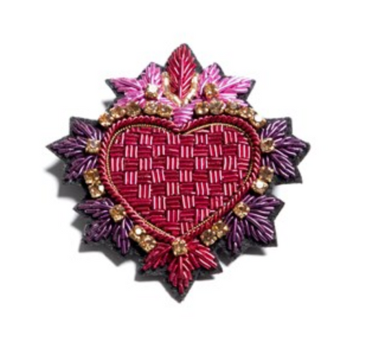 Parisian Ex Voto Fuchsia Brooch