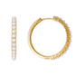 Slim Crystal Pearl Maxi Hoop