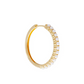 Slim Crystal Pearl Maxi Hoop