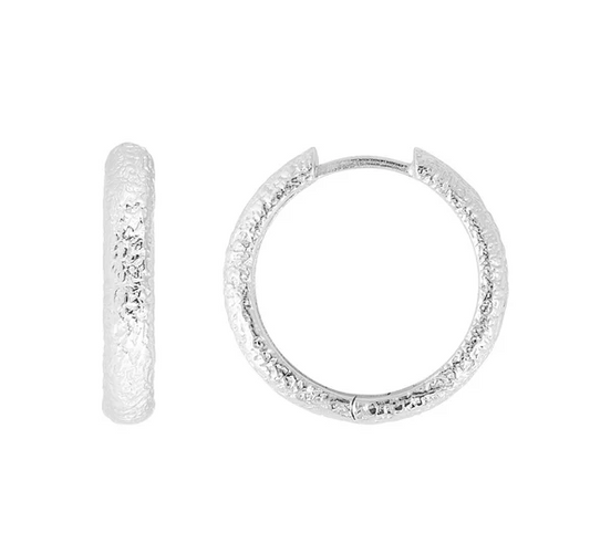 Antique Silver Maxi Hoops