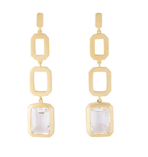 Crystal Cocktail Link Earrings