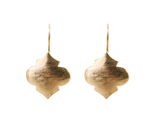 Morroccan Drop Earrings - Gold