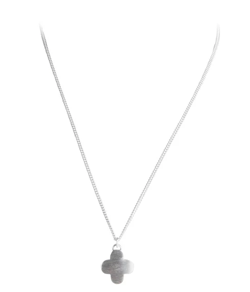 Moroccan Drop Necklace - Silver