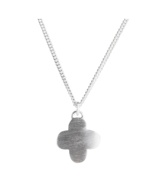 Moroccan Drop Necklace - Silver