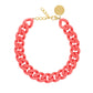 Flat Chain Necklace - New Flamingo