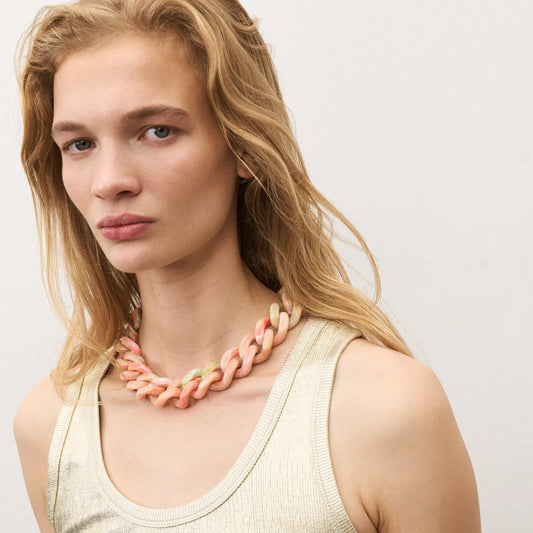 Flat Chain Necklace - Summer Vibe