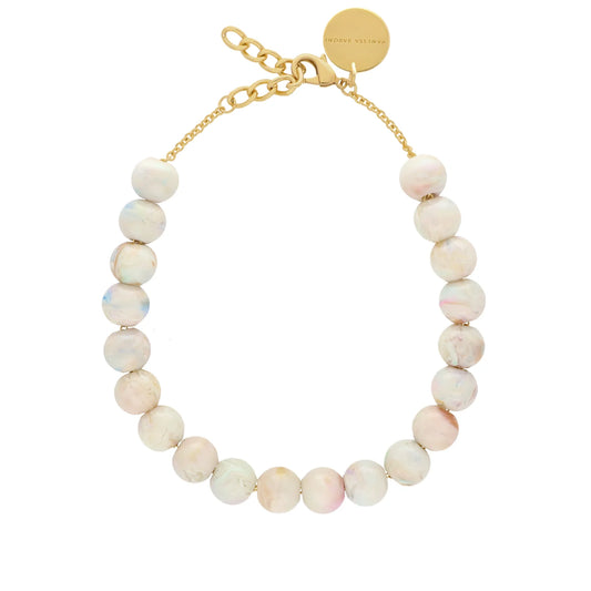 Small Beads Necklace - Beige Multi