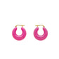 Circlet Earrings - Pink