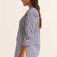 Agile Top - Navy Stripe