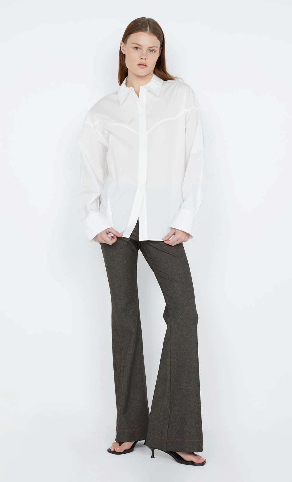 Arlo Yoke Shirt - White