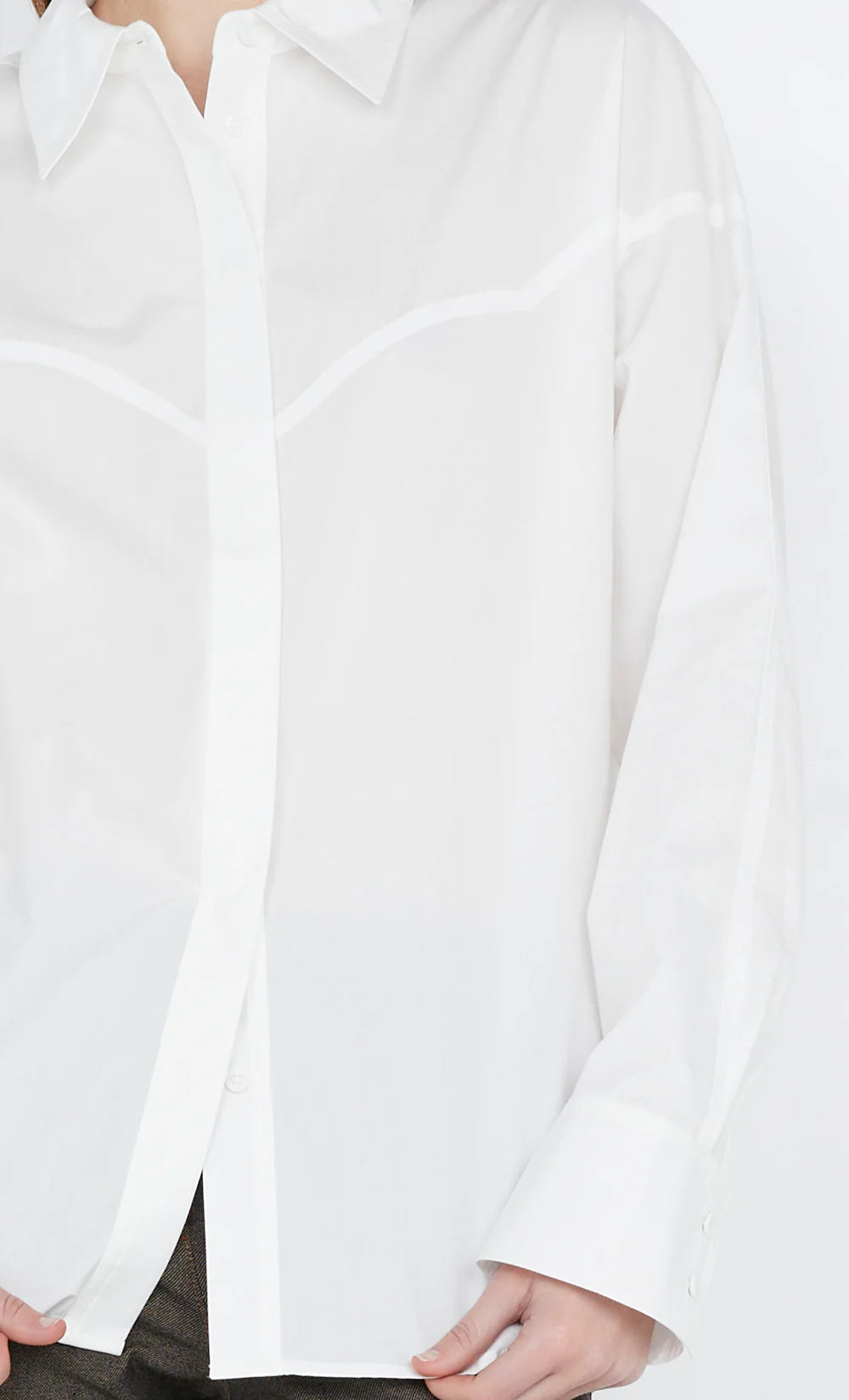 Arlo Yoke Shirt - White