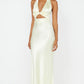 Sabia Twist Dress - Ice Yellow