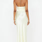 Sabia Twist Dress - Ice Yellow