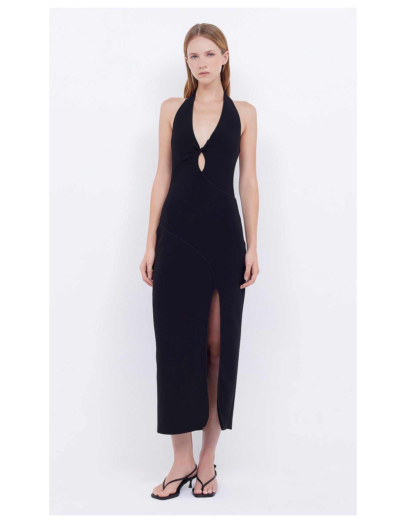 Odeya Halter Dress - Black