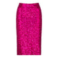 Sequin Pencil Skirt - Magenta