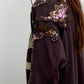 Lilith Floral Embroidered Tee - Chocolate