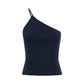 Axel One Shoulder Singlet - Navy