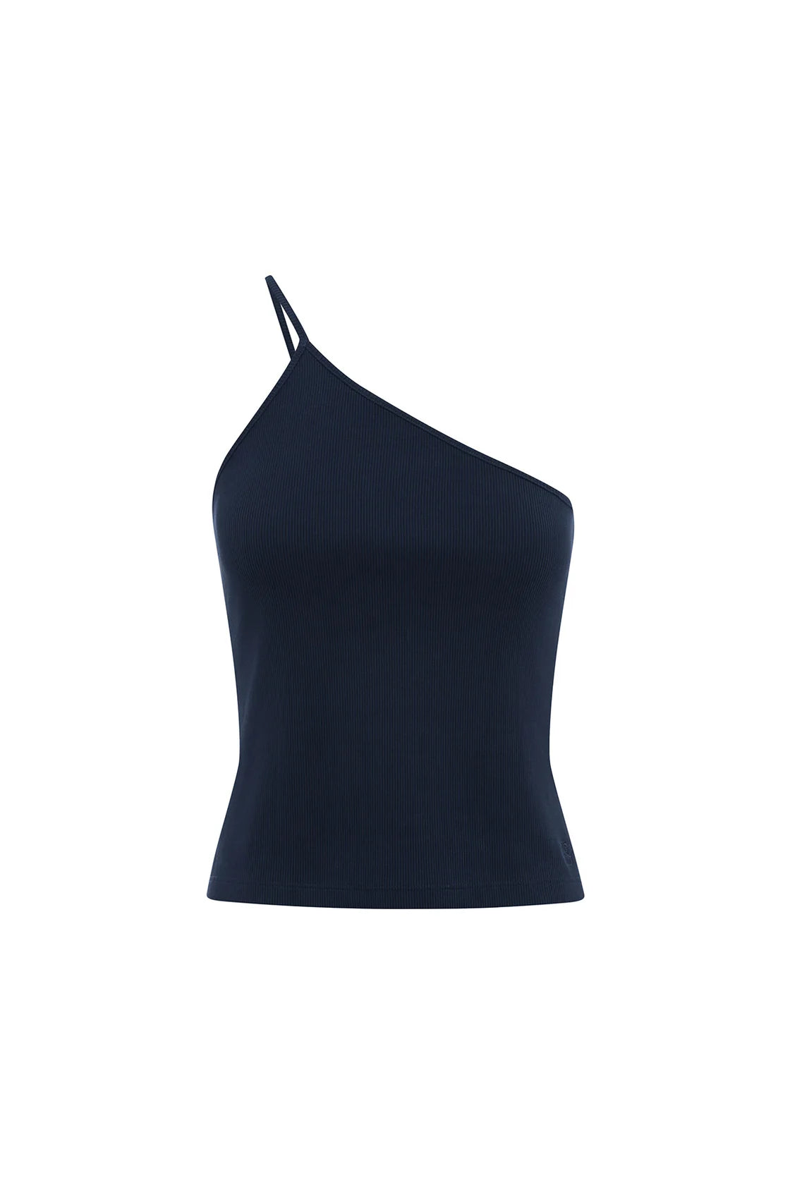 Axel One Shoulder Singlet - Navy