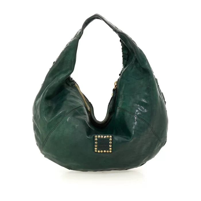 Shoulder Bag Woven - Green Bottle