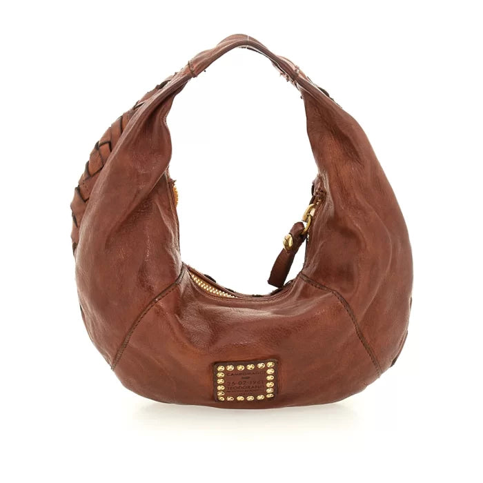 Shoulder Bag Woven - Cognac