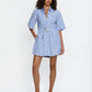 Capri Mini Dress - Blue Stripe